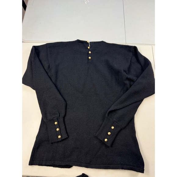 Private Collection Marshall Fields Merino Wool Top Gold Button Detail - Picture 8 of 10